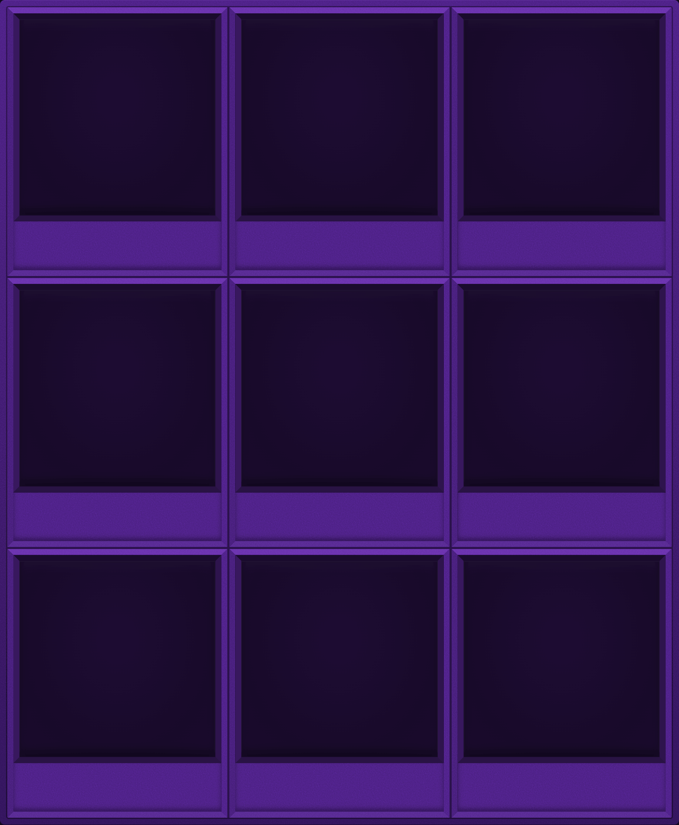 Purple Display Case (3x3)